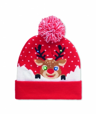 Logotrade promotional merchandise photo of: Christmas knitted beanie LED