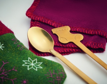 Logotrade promotional giveaways photo of: Christmas dessert cutlery set