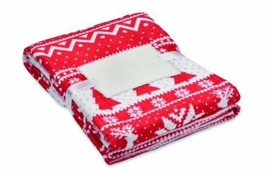 Logotrade promotional item image of: RPET fleece blanket 190 gr/m²