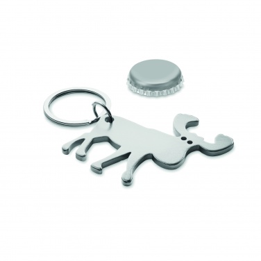 Logo trade advertising products image of: Recycled aluminium key ring Pori