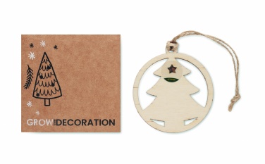 Logotrade promotional gift picture of: Wooden tree shape hanger