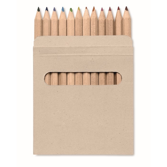 Logotrade advertising products photo of: 12 coloured pencils set