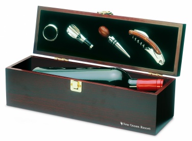 Logo trade promotional merchandise photo of: Wine set in wine box
