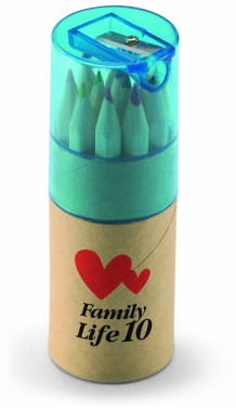 Logo trade promotional merchandise picture of: 12 coloured pencils