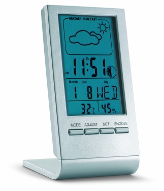 Logotrade promotional giveaway image of: Weather station with blue LCD