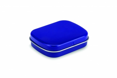 Logo trade promotional giveaways picture of: Easy tin silver w/mints