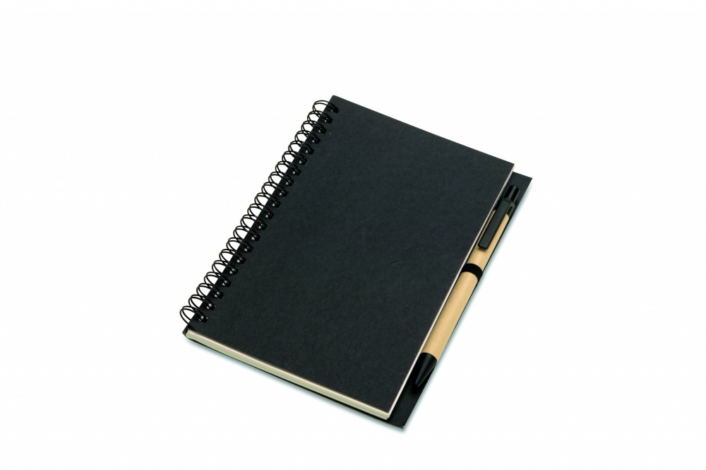 Logo trade corporate gifts picture of: B6 Recycled notebook with pen