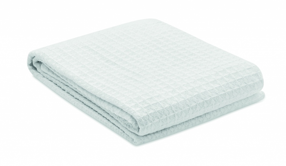 Logo trade promotional products image of: Cotton wafle blanket 350 gr/m²