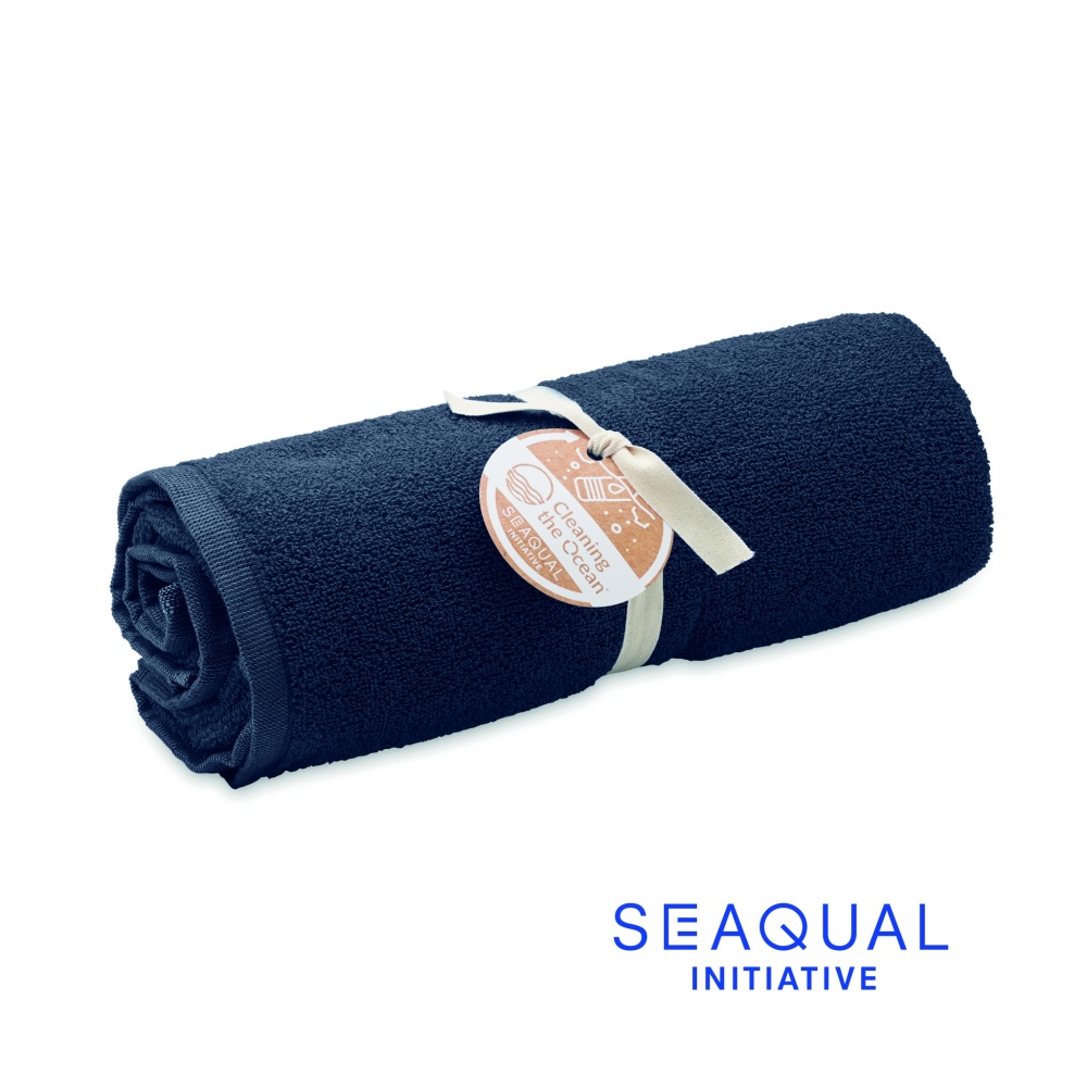 Logo trade promotional items image of: SEAQUAL® towel 100x170cm