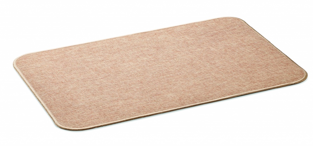 Logo trade business gifts image of: Flax door mat