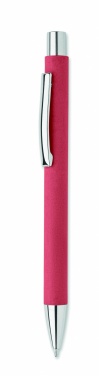 Logo trade promotional item photo of: Recycled paper push ball pen