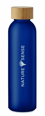 Logo trade business gifts image of: Frosted glass bottle 500ml