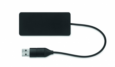 Logo trade promotional giveaway photo of: 3 port USB hub with 20cm cable