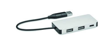 Logo trade advertising products picture of: 3 port USB hub with 20cm cable