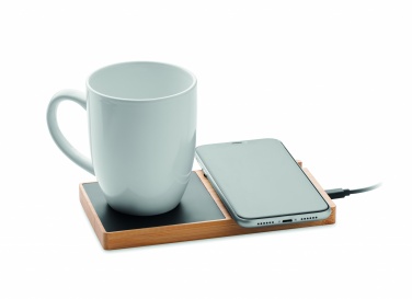 Logo trade promotional gift photo of: 1Wireless charger mug warmer