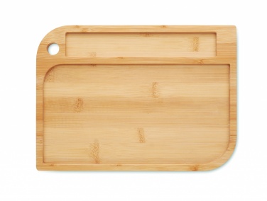 Logo trade corporate gifts picture of: Meal plate in bamboo
