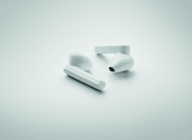 Logotrade promotional gift image of: TWS earbuds with solar charger