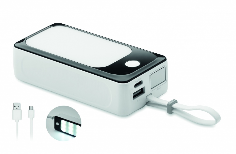 Logo trade business gifts image of: 10000 mAh power bank with COB