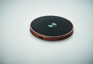 Logotrade promotional gifts photo of: Wireless charger in acacia 15W