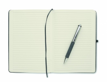 Logo trade promotional product photo of: Recycled leather notebook set