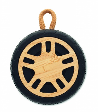 Logo trade promotional products image of: Wireless speaker tire shaped