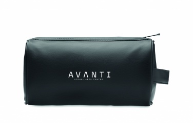 Logo trade promotional gifts image of: Soft PU cosmetic bag and zipper