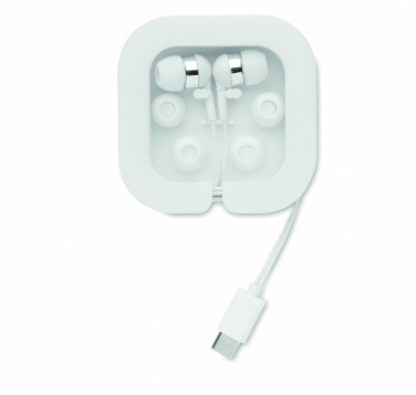 Logo trade advertising product photo of: Ear phones with silicone covers