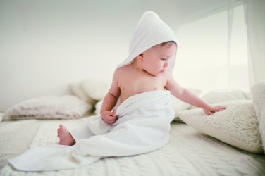 Logotrade corporate gift image of: Cotton hooded baby towel
