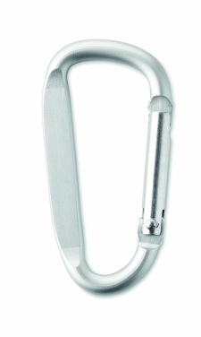 Logo trade promotional products image of: Carabiner clip in aluminium.