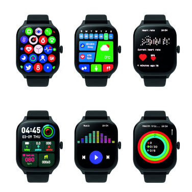 Logo trade advertising products image of: Smart wireless health watch