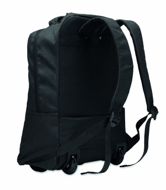 Logotrade advertising product image of: A portable backpack trolley with wheels, made of 600D RPET polyester
