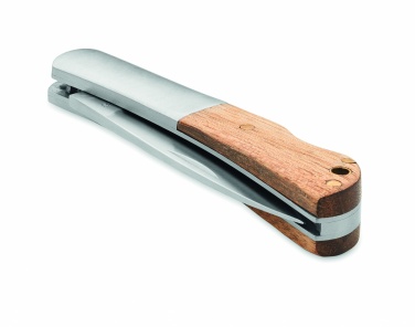 Logotrade promotional giveaway picture of: Foldable knife in acacia wood
