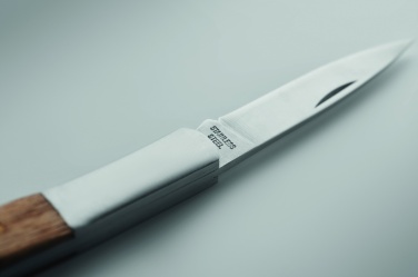 Logotrade promotional item picture of: Foldable knife in acacia wood