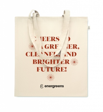 Logotrade corporate gift image of: Recycled cotton shopping bag