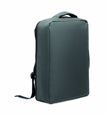 Logotrade business gift image of: A safe 15-inch laptop backpack made of 300D RPET with a 210D RPET lining and customizable printing.