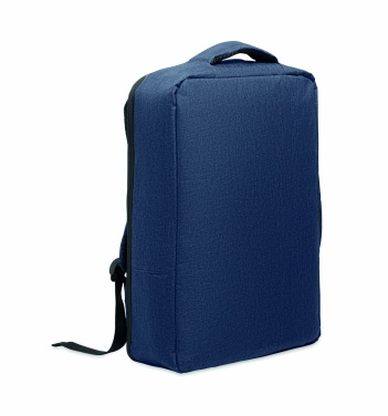 Logo trade promotional items picture of: A safe 15-inch laptop backpack made of 300D RPET with a 210D RPET lining and customizable printing.