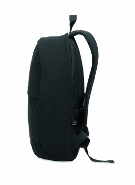 Logotrade promotional merchandise photo of: A 15-inch laptop backpack made of recycled pre-consumer cotton and recycled polyester with customizable printing.