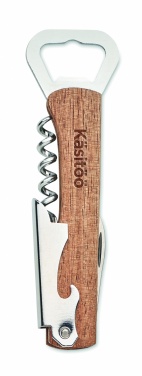 Logotrade promotional products photo of: 3 in 1 bamboo bottle opener WOOL