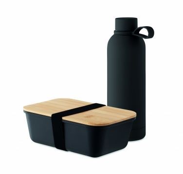 Logo trade promotional item photo of: Lunch box bottle gift set