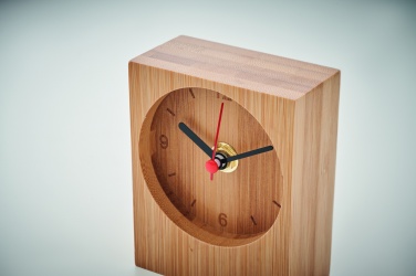 Logotrade advertising product picture of: Bamboo table clock