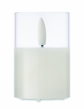 Logo trade promotional gifts image of: LED wax candle in glass holder