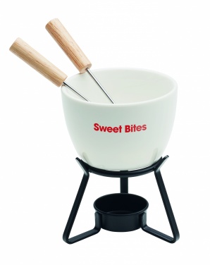 Logo trade business gifts image of: Ceramic fondue set 240 ml