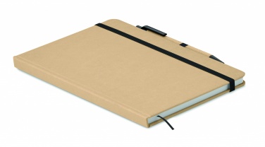 Logo trade promotional merchandise image of: A5 notebook in recycled carton