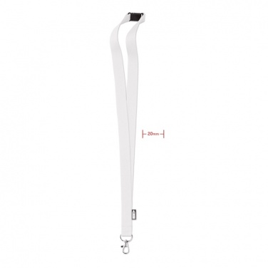 Logotrade promotional giveaway image of: Lanyard in RPET 20 mm