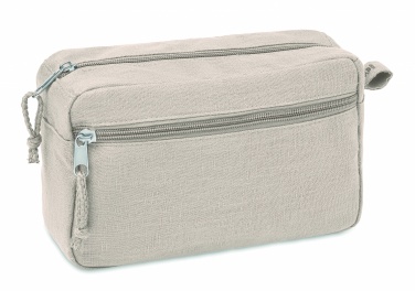 Logo trade promotional giveaways picture of: Hemp toilet bag hemp 200 gr/m²