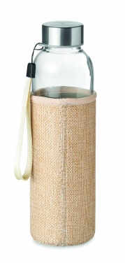 Logotrade promotional gift picture of: Glass bottle in pouch 500ml