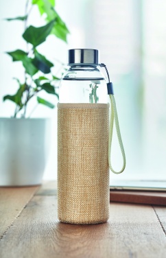 Logo trade advertising products picture of: Glass bottle in pouch 500ml