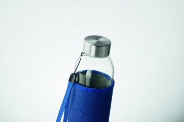 Logotrade business gift image of: Glass bottle in pouch 500 ml