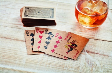Logo trade business gifts image of: Recycled paper playing cards