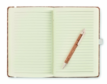 Logotrade promotional gift picture of: A5 cork notebook with pen